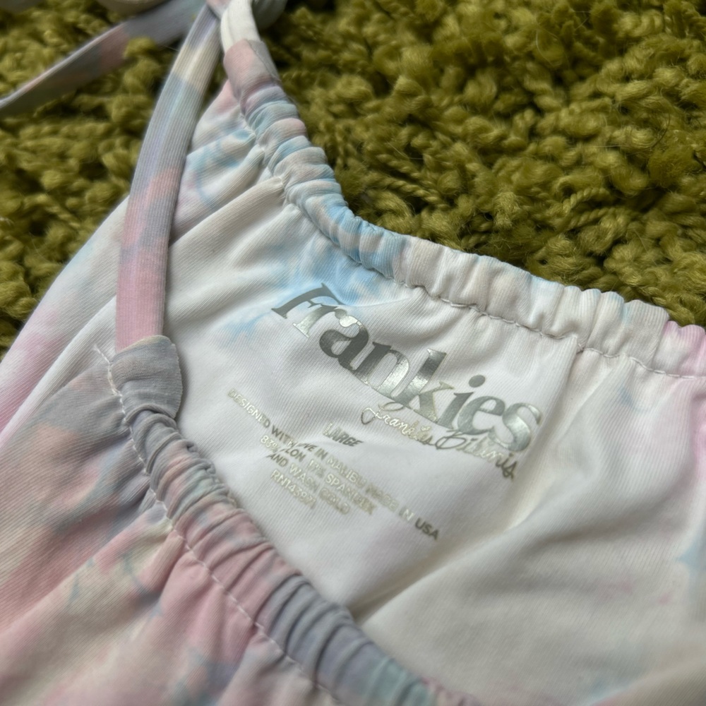 Frankie's Bikinis x Soft Pastel Tie-Dye Bottoms - Large